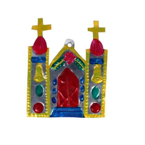 Church Tin Ornament
