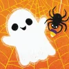 Colorful Halloween Beverage Napkin