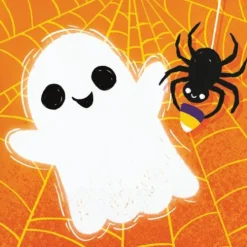 Colorful Halloween Beverage Napkin