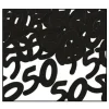 50 Confetti Black