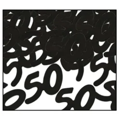 50 Confetti Black