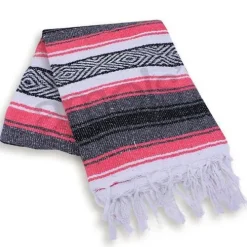 Coral Mexican Blanket