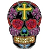 Cross Sugar Skull Sticker