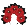 Day of Dead Red Floral Headbnd