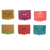 Day of the Dead Felt Picado Coasters 1/16"