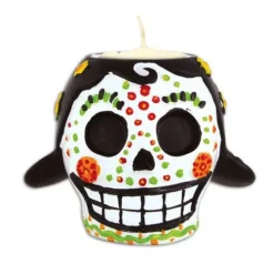 Day of The Dead Female Tea Light Holder