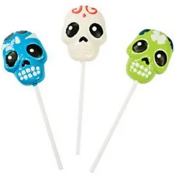 Day of the Dead Frosted Swirl Suckers