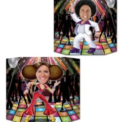 Disco Couple Photo Prop