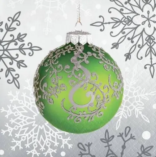 Elegant Ornament Beverage Napkins