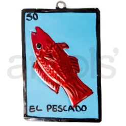 El Pescado Tin Ornament