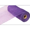 Extra Wide Purple Metallic Mesh Roll