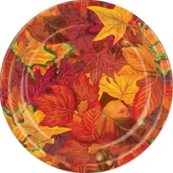 Fall Leaf 9" Plates