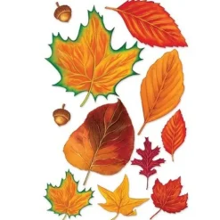 Fall Leaves with Acorns