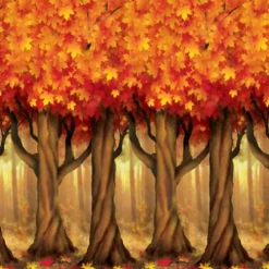 Fall Trees Backdrop