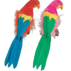 12" Feathered Parrot