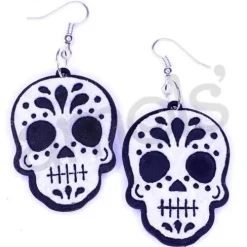Felt Skull or Skeleton Earrings