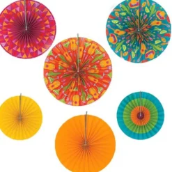Fiesta Paper Fans (6)