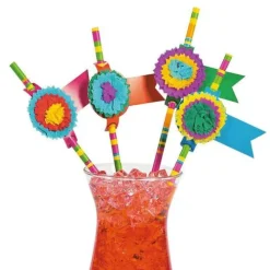 Fiesta Party Paper Straws
