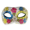 Flowered Masquerade Half Mask