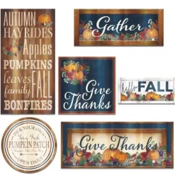 Foil Fall Thanksgiving Cutouts