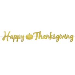Foil Happy Thanksgiving Streamer