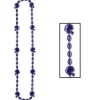 Football Beads Purple Necklace