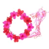 Fuschia and Red Flower Crown