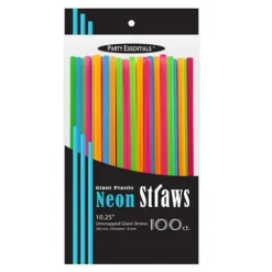 Giant Neon Straws