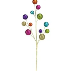 21" Glittered Ball Spray