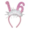 16 Glittered Boppers with Feather