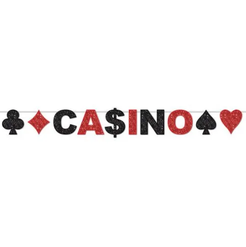 Glittered Casino Streamer