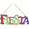 Glittered Fiesta Sign 15.5"