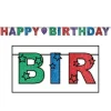 Glittered Happy Birthday Streamer