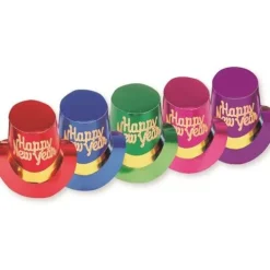 Glittered Happy New Year Top Hats