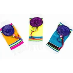 Glittered Sombrero and Serape Pin