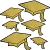 Glitter Graduation Cap Cutouts