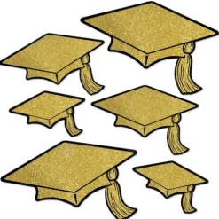 Glitter Graduation Cap Cutouts