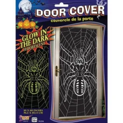 Glow in the Dark Spider Door Cover