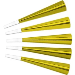 Gold Foil Horn 9"