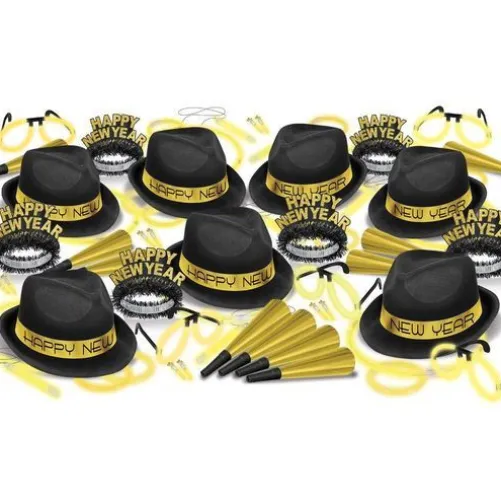 Gold Glow New Year's Eve Party Kit for 50