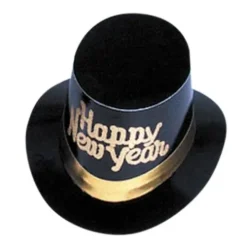 Gold Happy New Year Top Hat