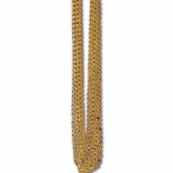 Gold Metallic Bead Necklaces