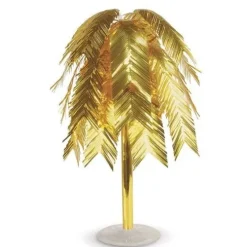Gold Metallic Feather Cascade Centerpiece