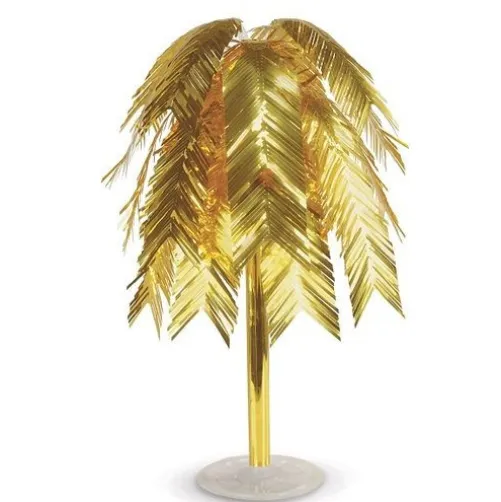Gold Metallic Feather Cascade Centerpiece