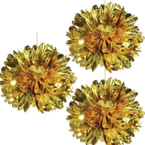 Gold Metallic Fluff Balls