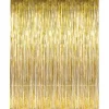 Gold Metallic Fringe Curtain