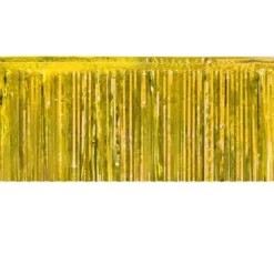 Gold Metallic Fringe Table Skirt