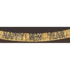 9' Gold New Year's Banner