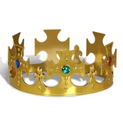 Gold Plastic Kings Crown