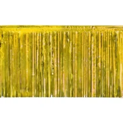 Gold Tinsel Fringe Drape